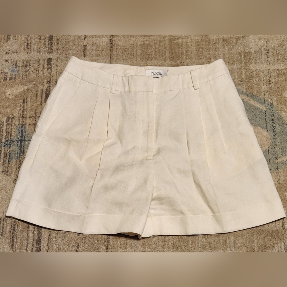 Racil Linen Shorts. White. Size 10. EUC.